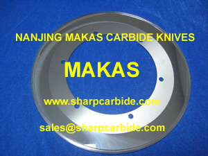 Fosber carbide slitter knives for cutting corrugated cardboard