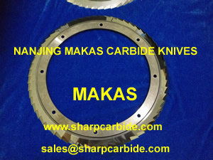 carbide rotary trimmer knives
