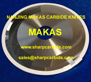 carbide slitting knives for cutting rubber